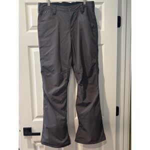 Grey Burton Snowboarding Pants Medium Living Lining Cargo Vents Great Condition